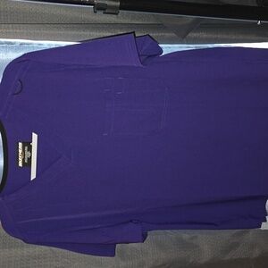 Skechers Deep Purple V-Neck Scrub Top